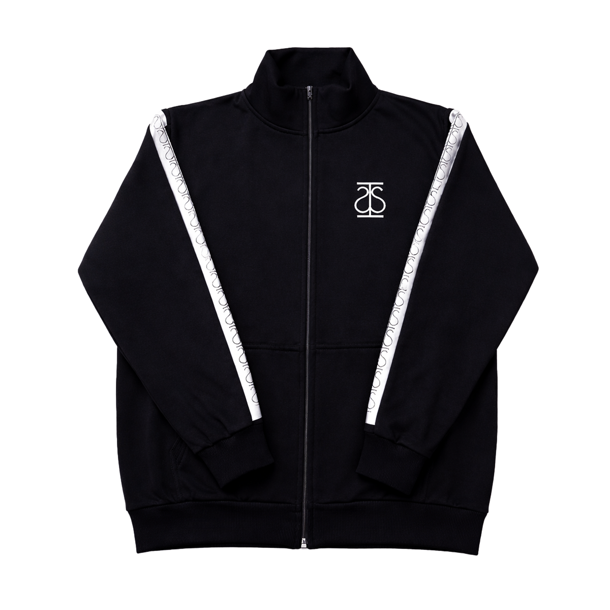 Full-Zip Sweatshirt "ΤΡΑΠSIΩN" Black