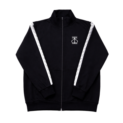 Full-Zip Sweatshirt "ΤΡΑΠSIΩN" Black