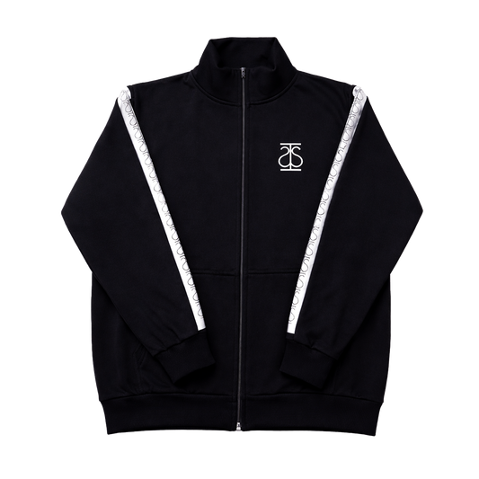 Full-Zip Sweatshirt "ΤΡΑΠSIΩN" Black