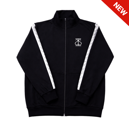 Full-Zip Sweatshirt "ΤΡΑΠSIΩN" Black