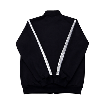 Full-Zip Sweatshirt "ΤΡΑΠSIΩN" Black